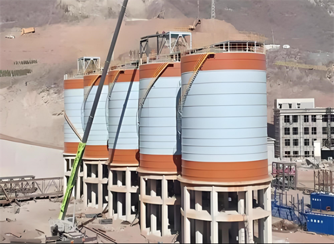 芦淞高架钢板仓